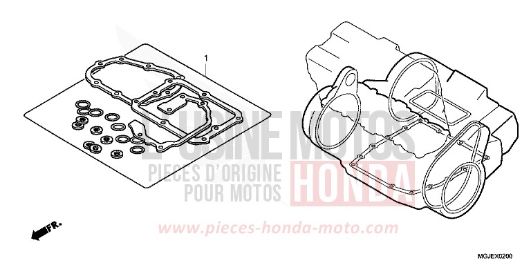 TROUSSE DE JOINT B de CBF1000F ABS SWORD SILVER METALLIC (NHA95) 2012